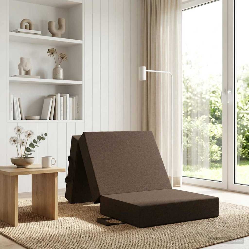 Sofa na razvlačenje 90 x 63 x 45 cm Sivosmeđa