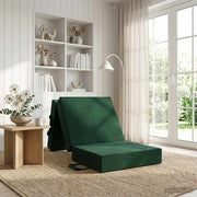 Sofa na razvlačenje 75 x 63 x 45 cm Tamnozelena