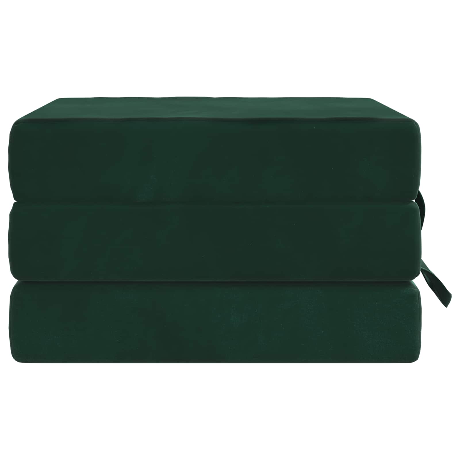 Sofa na razvlačenje 75 x 63 x 45 cm Tamnozelena