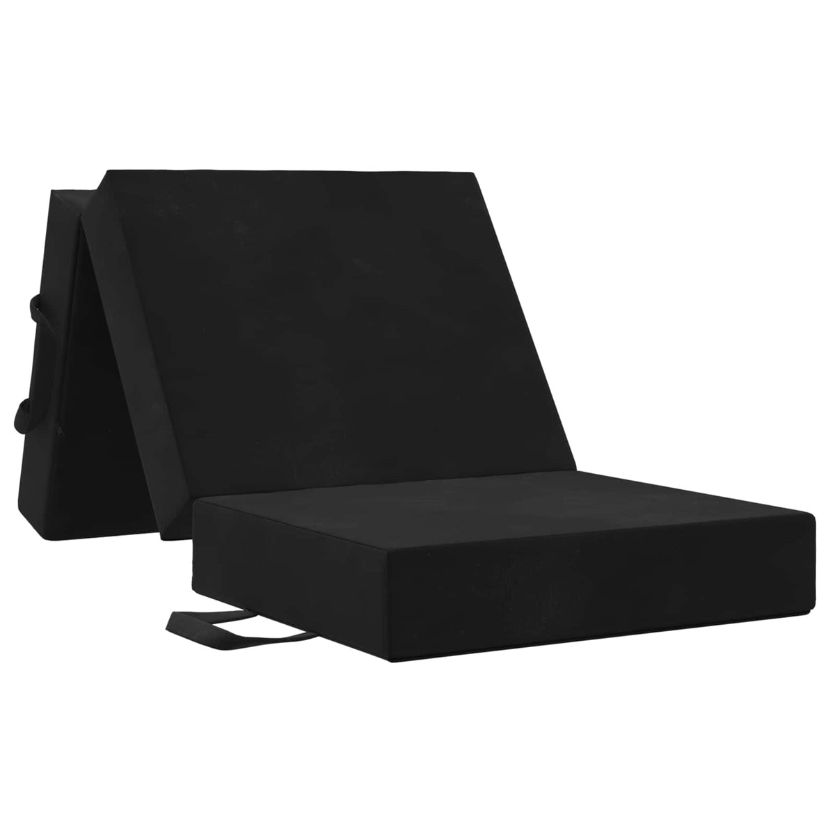 Sofa na razvlačenje 90 x 63 x 45 cm Crna