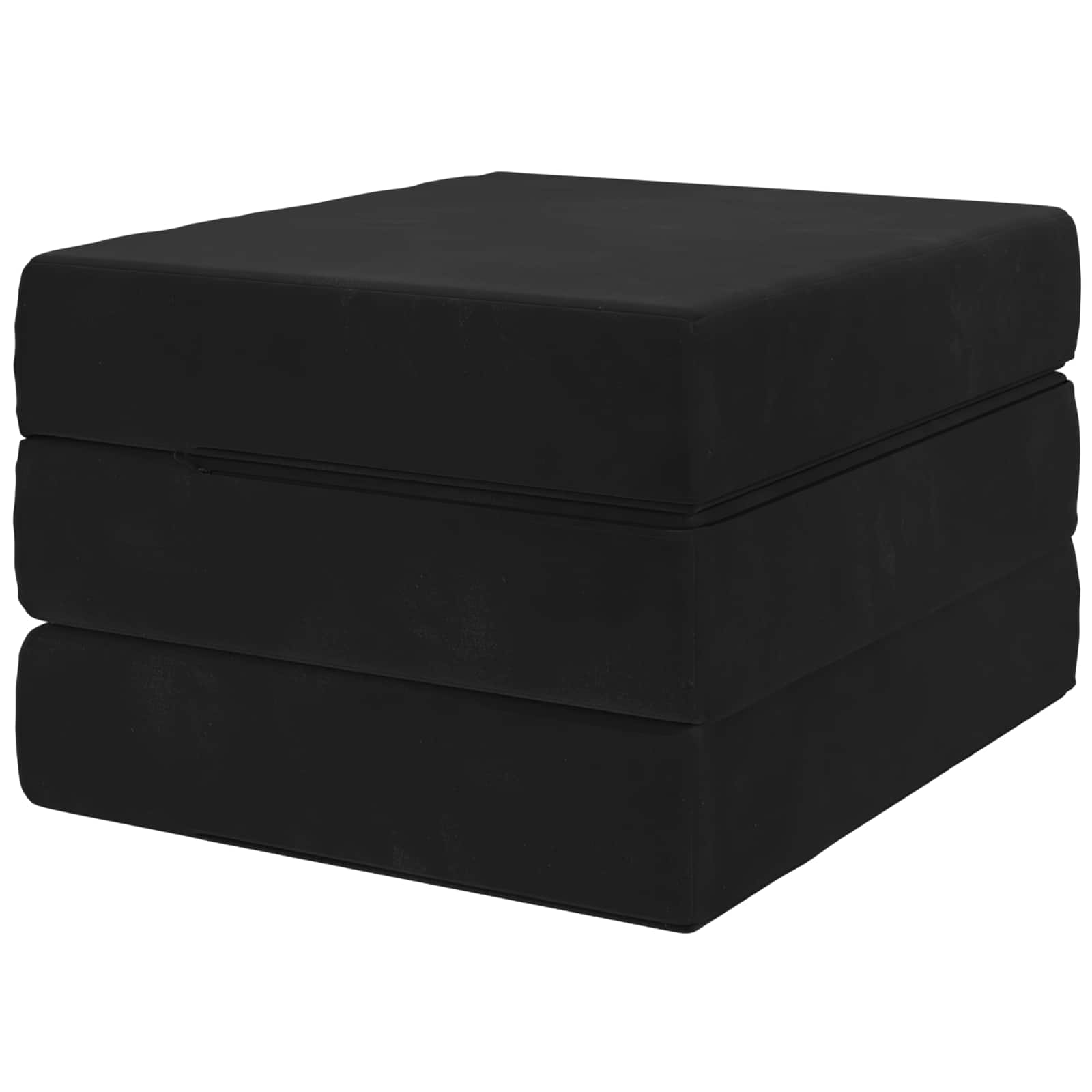 Sofa na razvlačenje 90 x 63 x 45 cm Crna