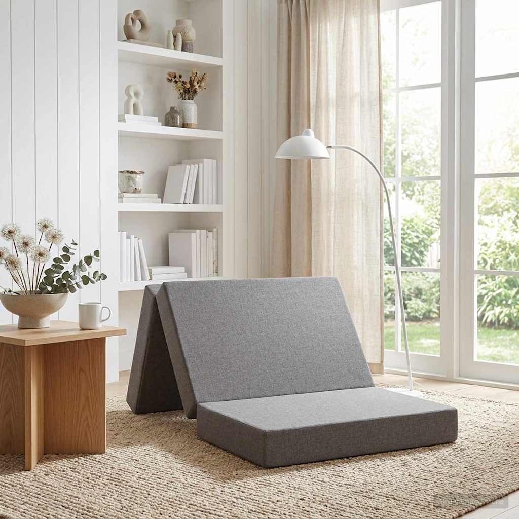 Sofa na razvlačenje 100 x 67 x 45 cm Svjetlosiva