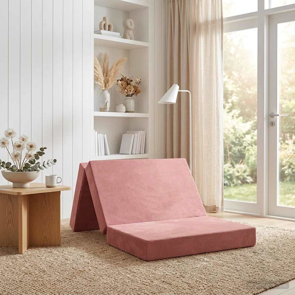 Sofa na razvlačenje 80 x 67 x 45 cm Ružičasta