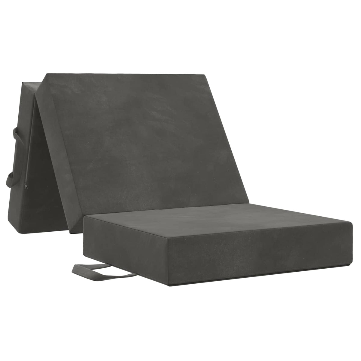 Sofa na razvlačenje 90 x 67 x 45 cm Tamnosiva