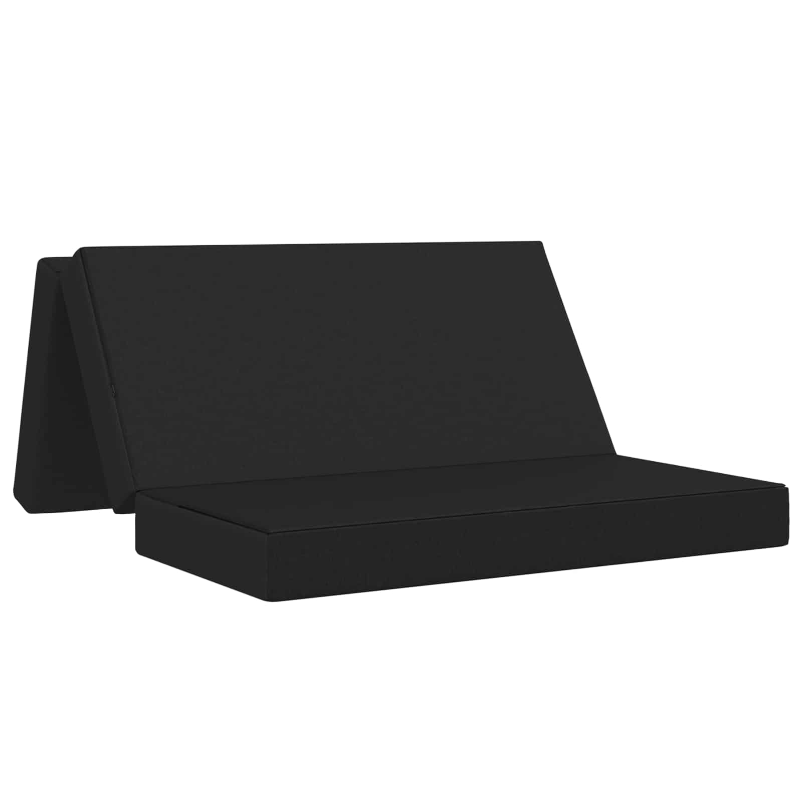 Sofa na razvlačenje 120 x 67 x 45 cm Crna