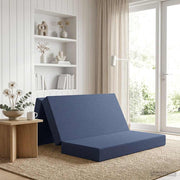 Sofa na razvlačenje 140 x 67 x 45 cm Plava