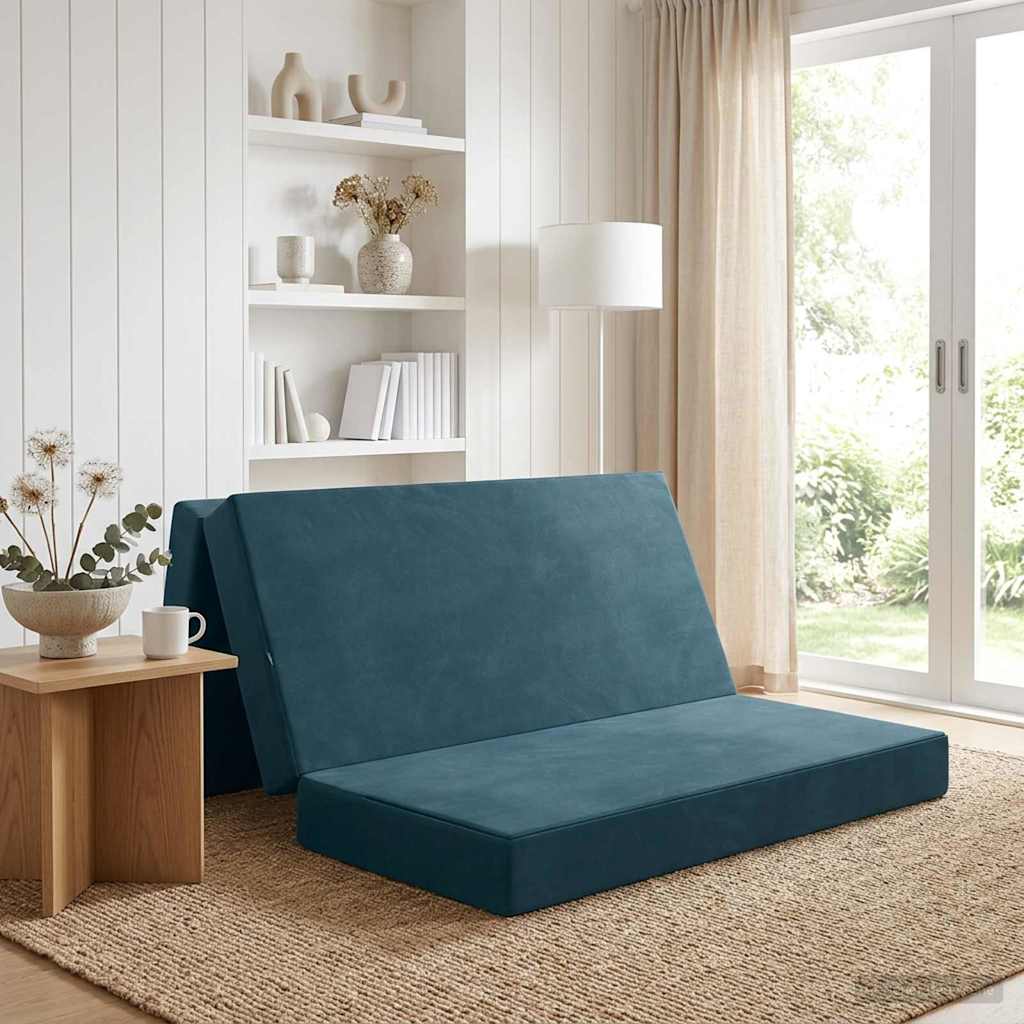 Sofa na razvlačenje 120 x 67 x 45 cm Plava