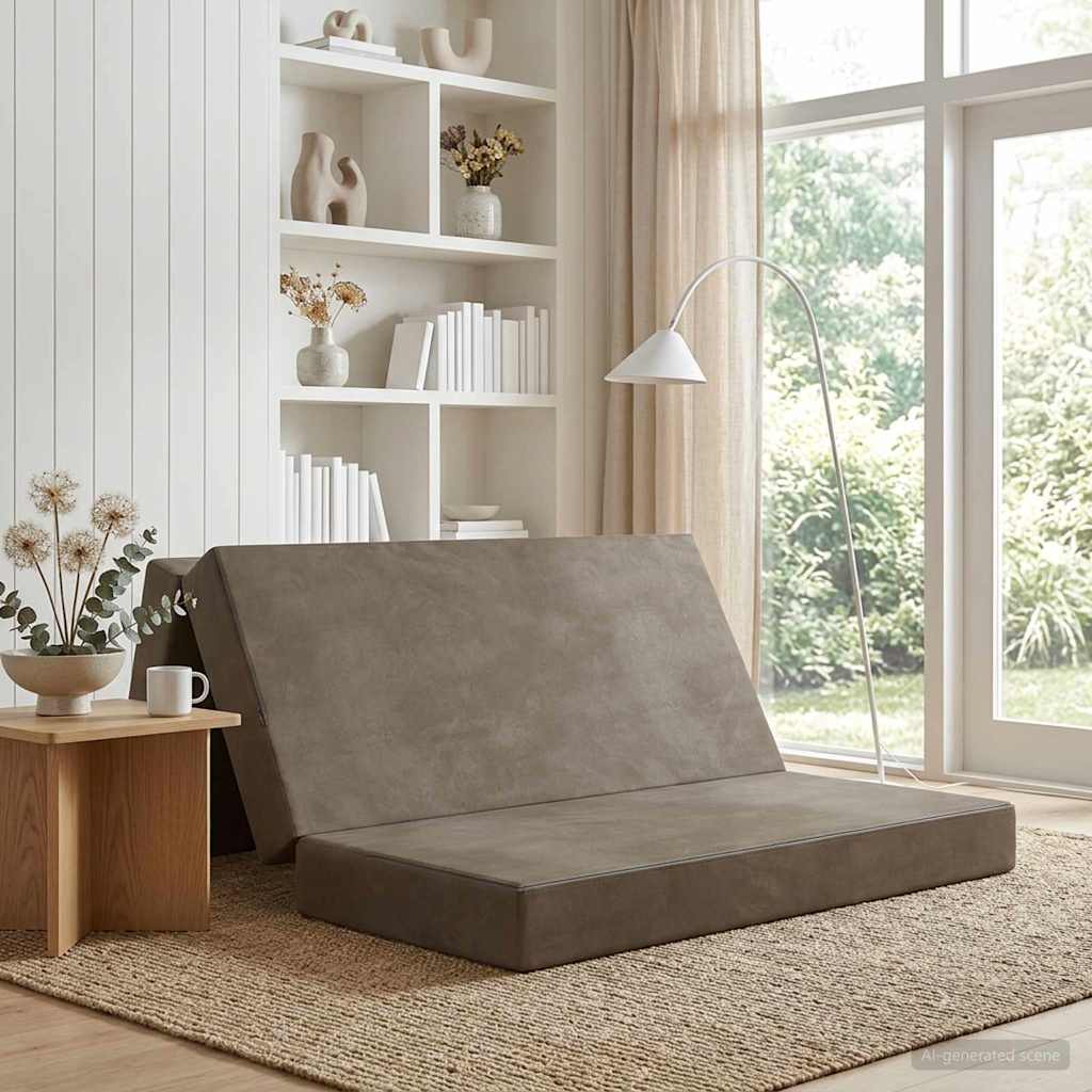 Sofa na razvlačenje 120 x 67 x 45 cm Svjetlosiva