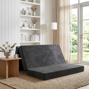 Sofa na razvlačenje 120 x 67 x 45 cm Tamnosiva