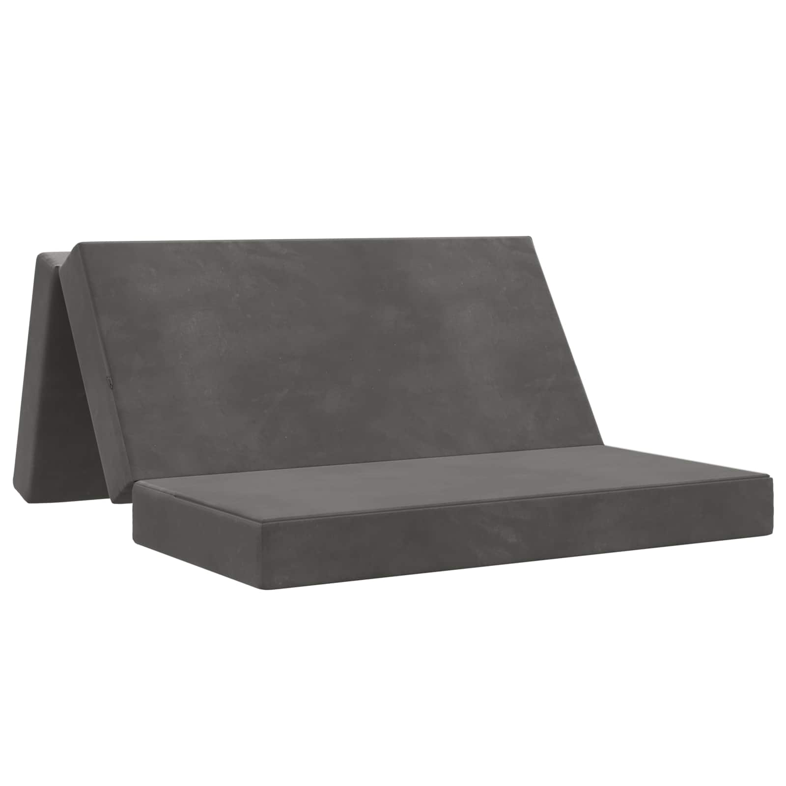 Sofa na razvlačenje 120 x 67 x 45 cm Tamnosiva
