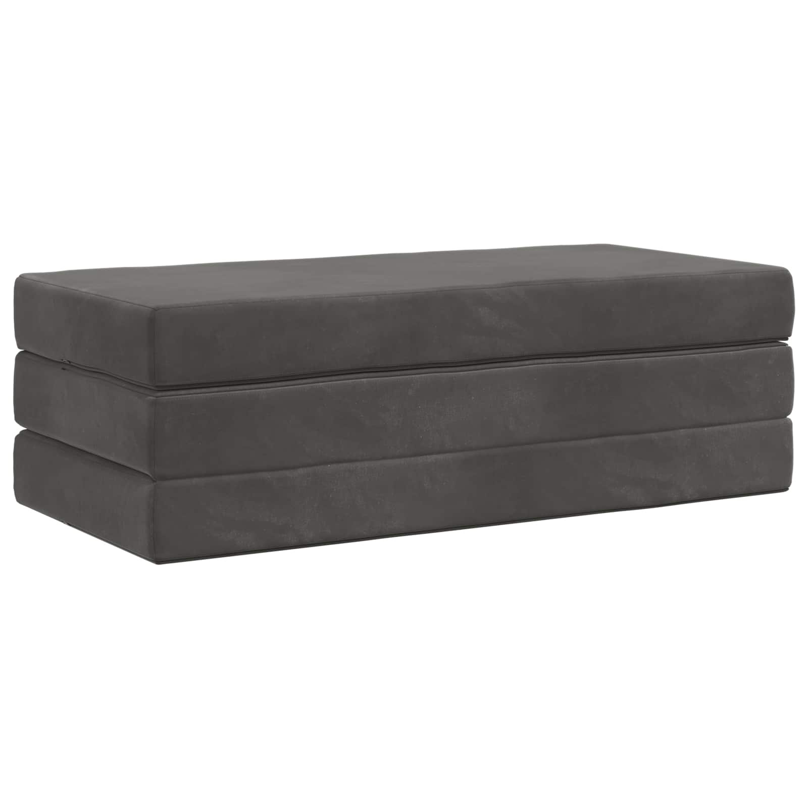 Sofa na razvlačenje 120 x 67 x 45 cm Tamnosiva