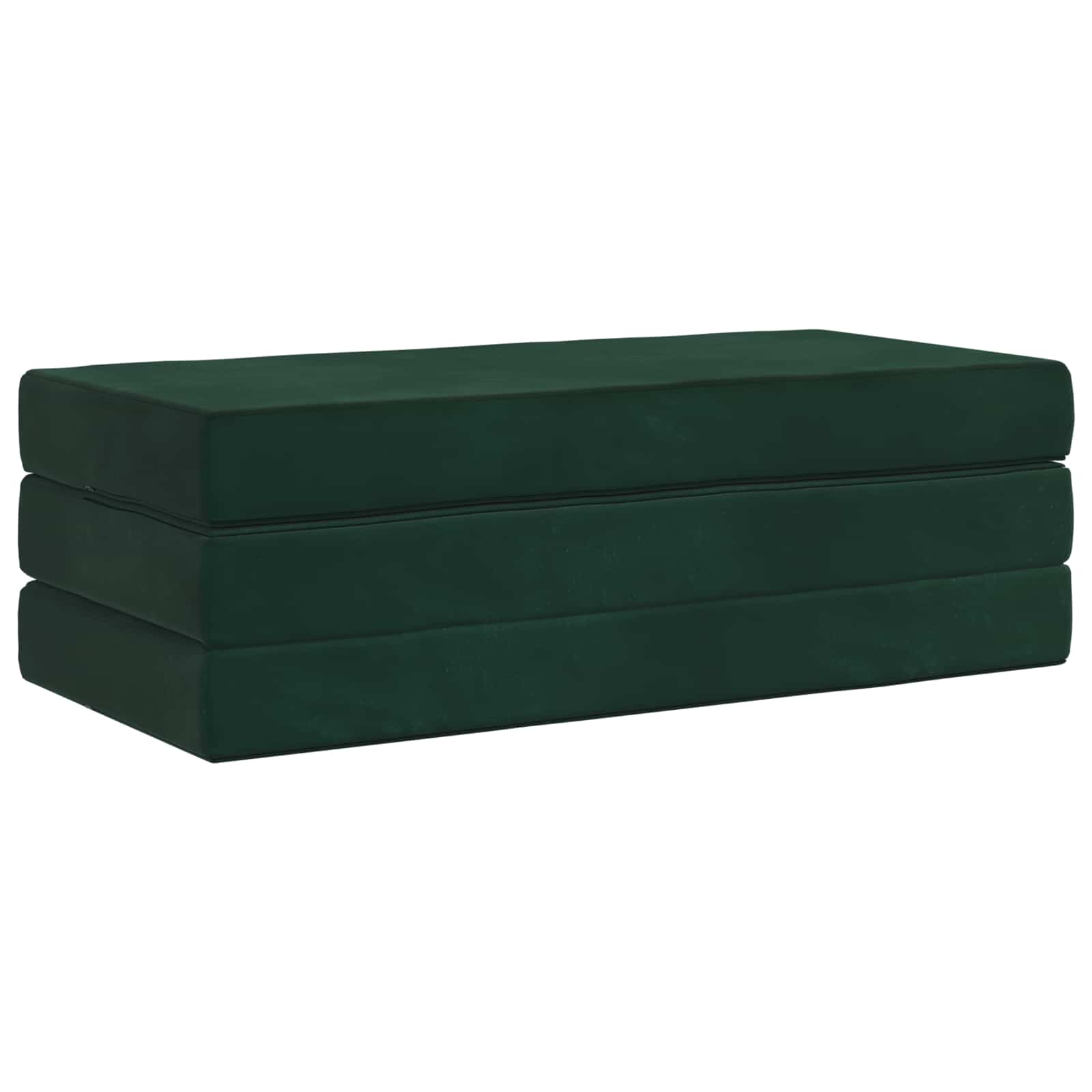 Sofa na razvlačenje 120 x 67 x 45 cm Tamnozelena