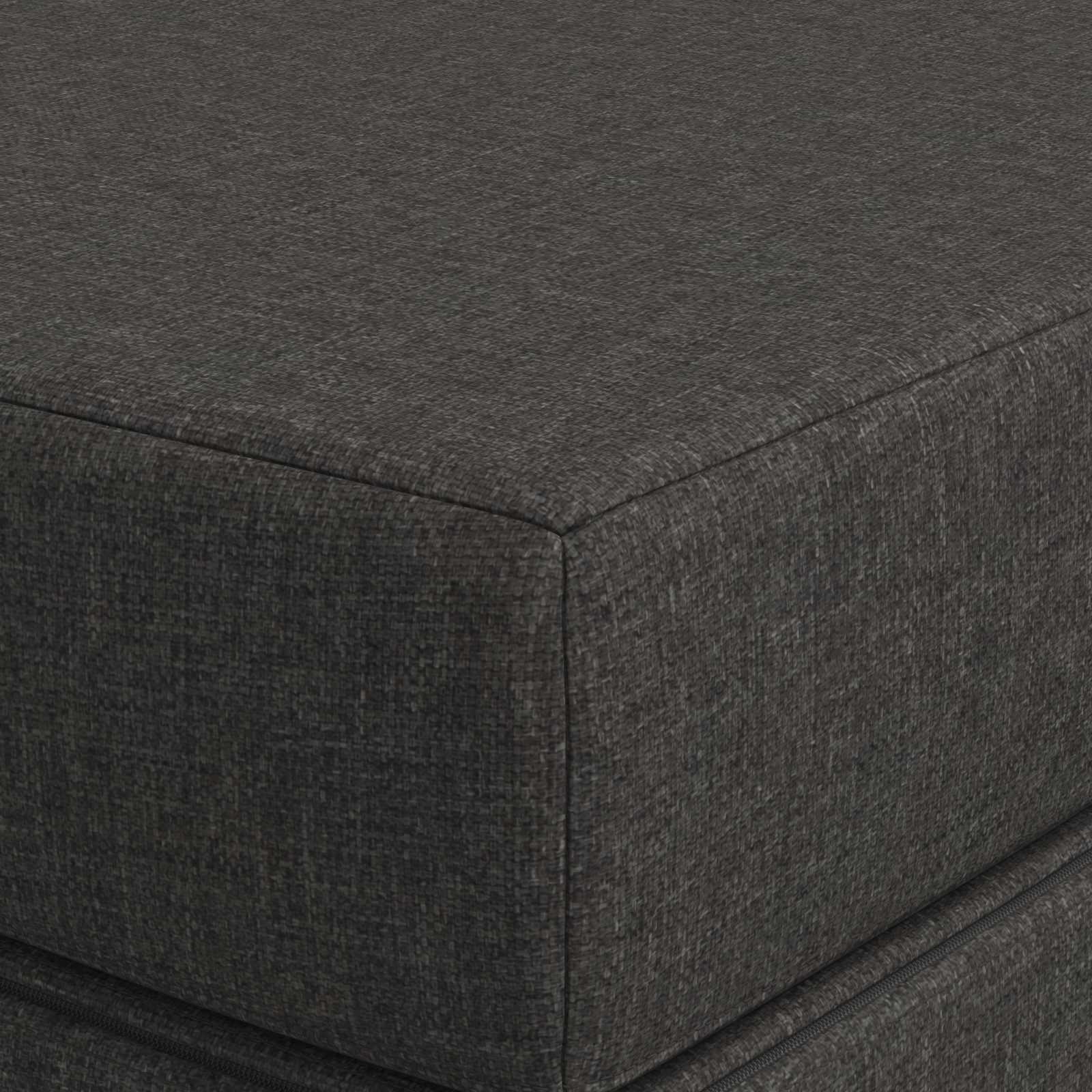 Sofa na razvlačenje 140 x 67 x 45 cm Tamnosiva