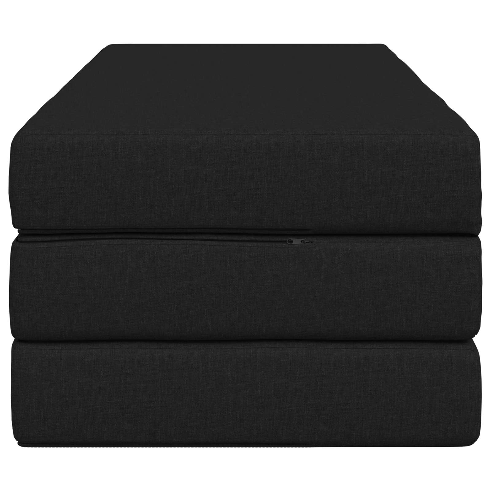Sofa na razvlačenje 140 x 67 x 45 cm Crna