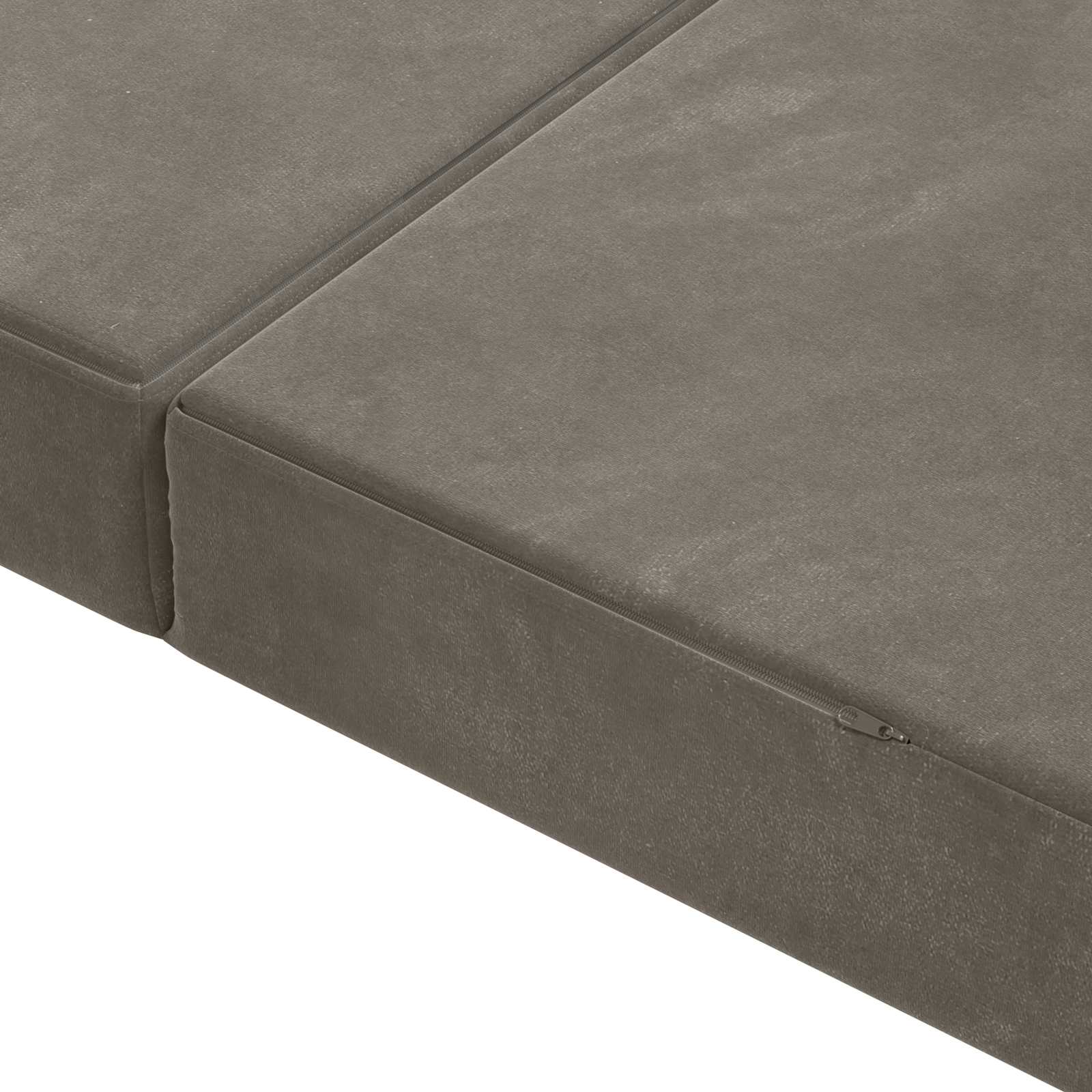 Sofa na razvlačenje 140 x 67 x 45 cm Svjetlosiva
