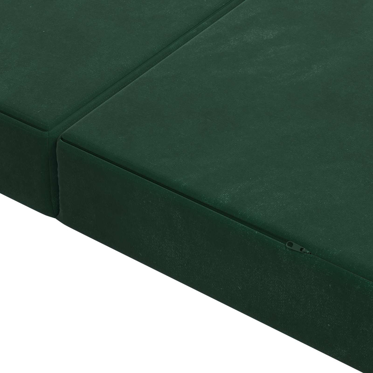 Sofa na razvlačenje 140 x 67 x 45 cm Tamnozelena