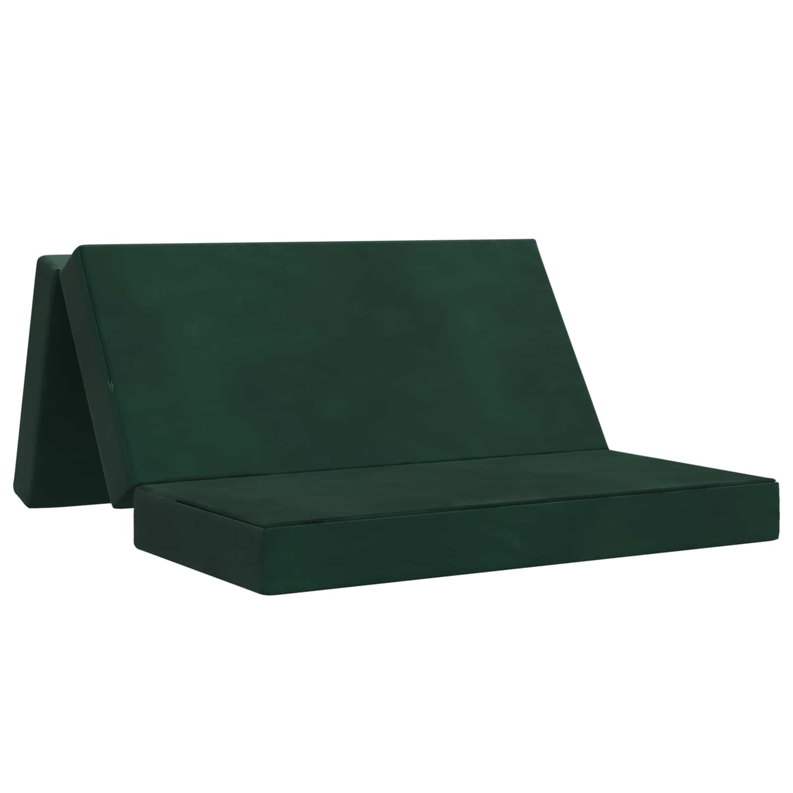 Sofa na razvlačenje 140 x 67 x 45 cm Tamnozelena
