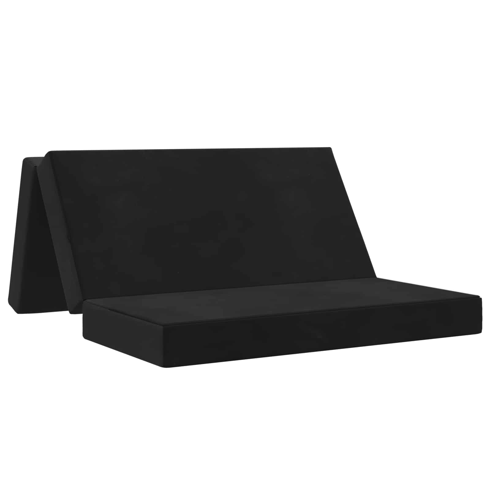 Sofa na razvlačenje 140 x 67 x 45 cm Crna