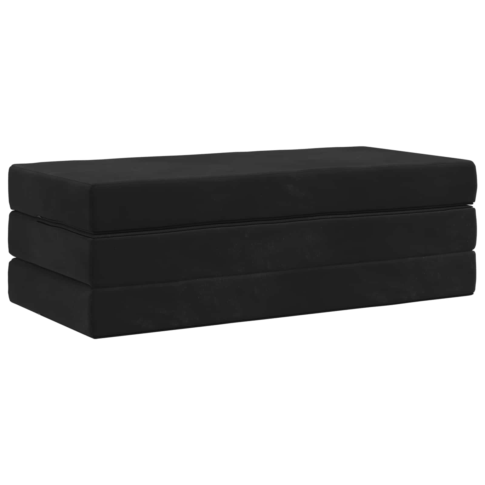Sofa na razvlačenje 140 x 67 x 45 cm Crna