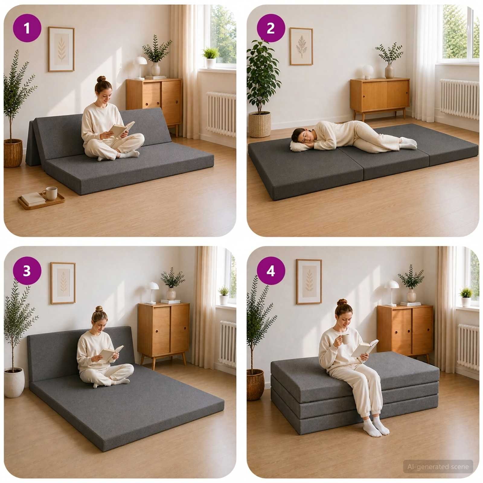 Sofa na razvlačenje 160 x 67 x 45 cm Svjetlosiva