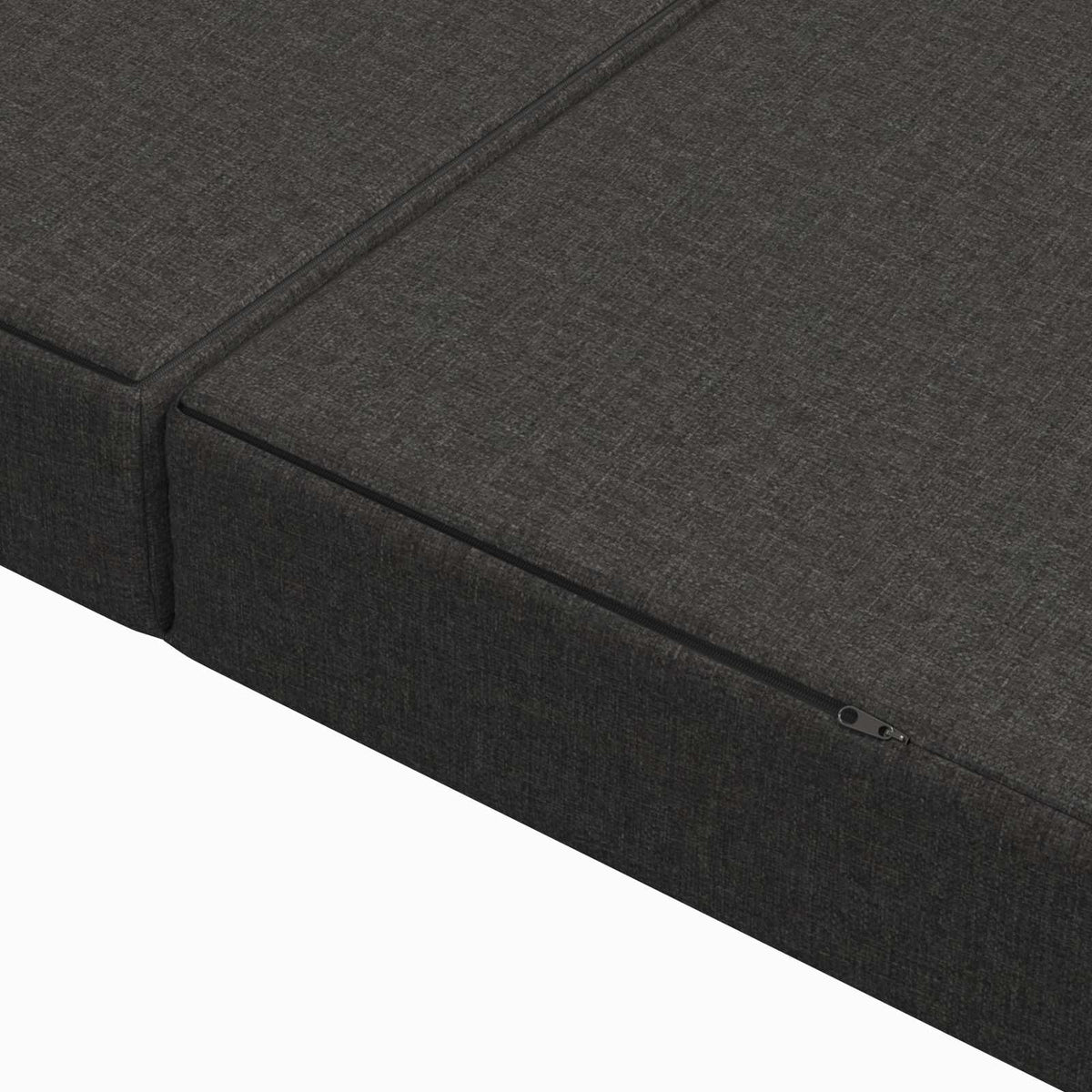 Sofa na razvlačenje 160 x 67 x 45 cm Tamnosiva