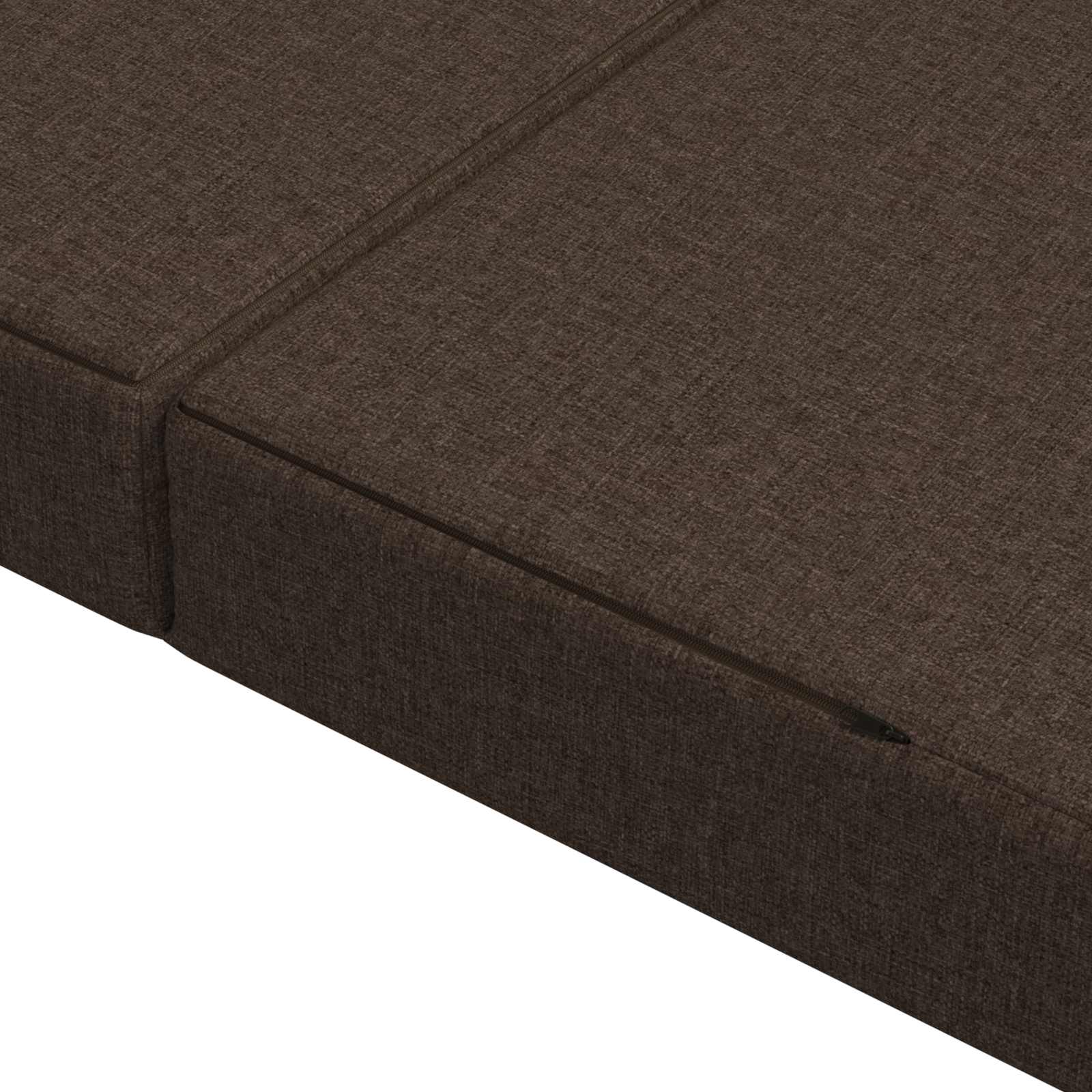Sofa na razvlačenje 160 x 67 x 45 cm Sivosmeđa