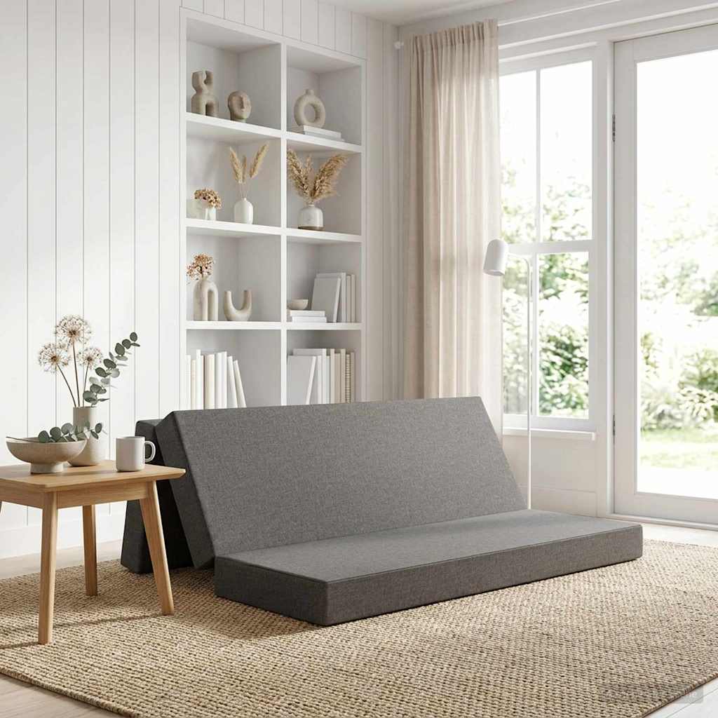 Sofa na razvlačenje 180 x 67 x 45 cm Svjetlosiva