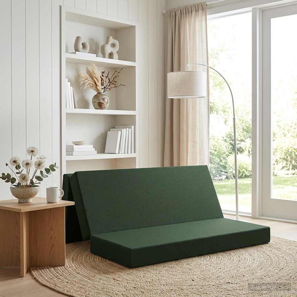 Sofa na razvlačenje 200 x 67 x 45 cm Tamnozelena