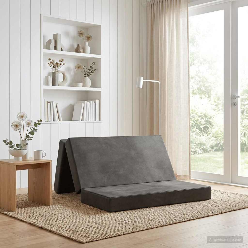 Sofa na razvlačenje 180 x 67 x 45 cm Svjetlosiva