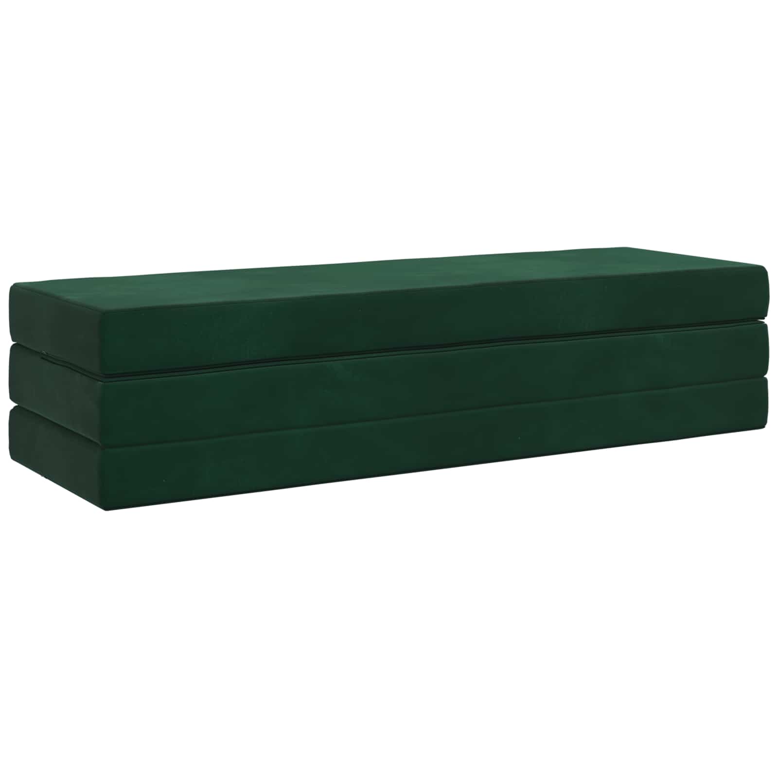 Sofa na razvlačenje 180 x 67 x 45 cm Tamnozelena