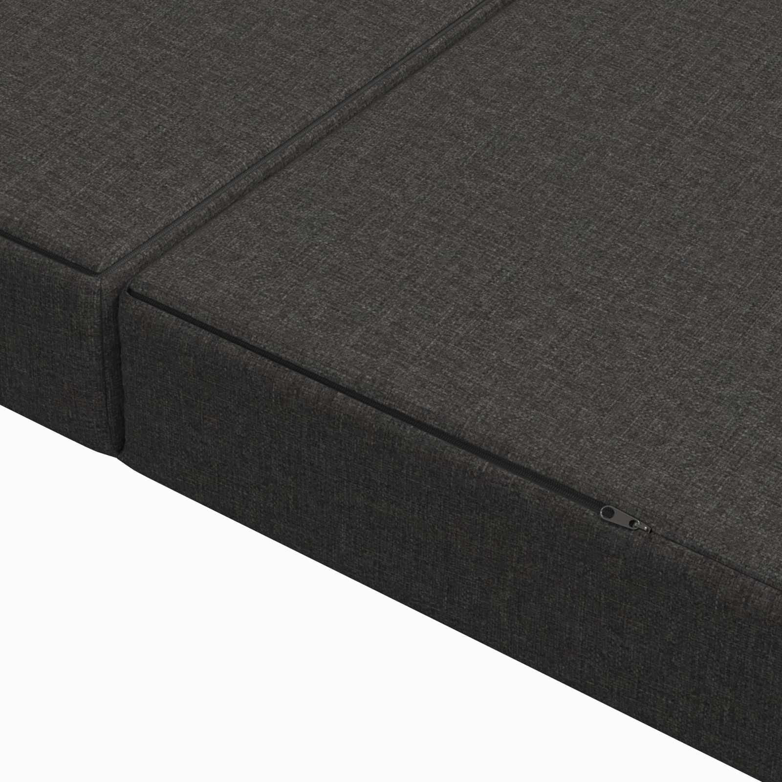 Sofa na razvlačenje 200 x 67 x 45 cm Tamnosiva