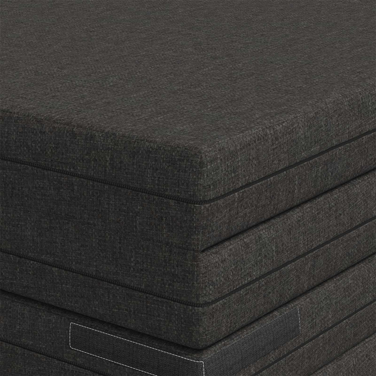 Sofa na razvlačenje 140 x 67 x 45 cm Tamnosiva
