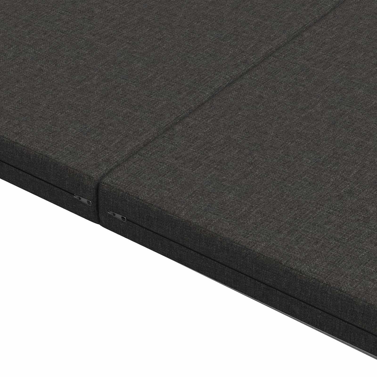 Sofa na razvlačenje 140 x 67 x 45 cm Tamnosiva
