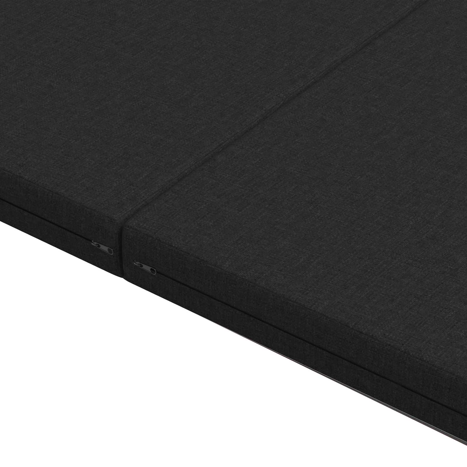 Sofa na razvlačenje 140 x 67 x 45 cm Crna