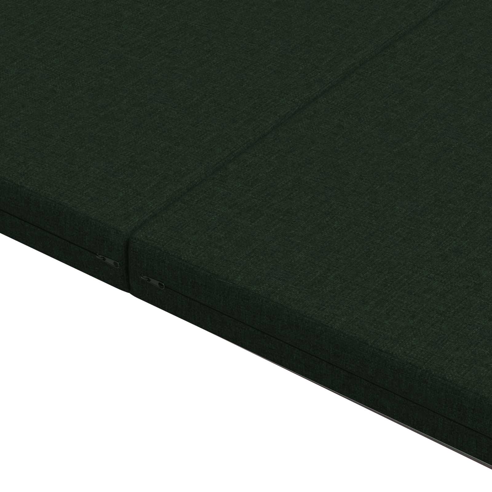 Sofa na razvlačenje 140 x 67 x 45 cm Tamnozelena