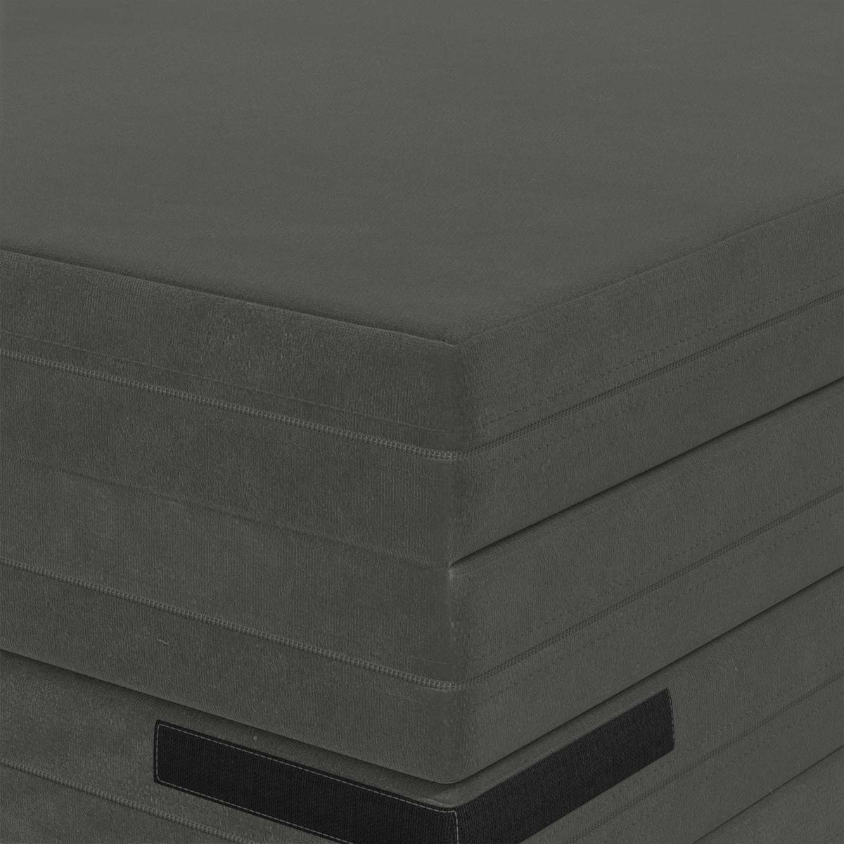 Sofa na razvlačenje 140 x 67 x 15 cm Tamnosiva
