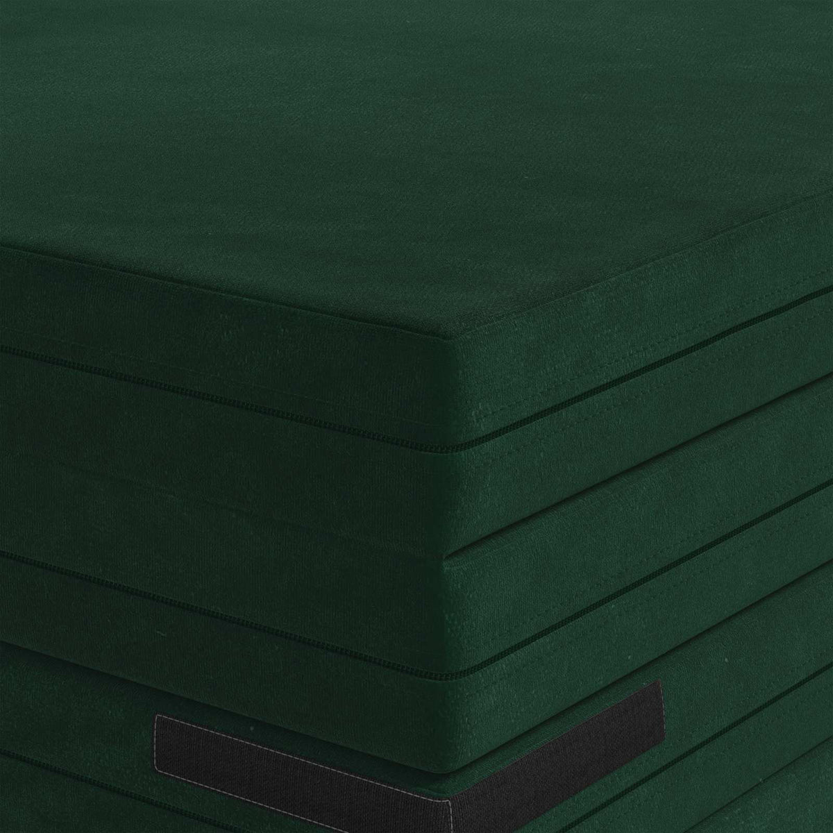 Sofa na razvlačenje 140 x 67 x 15 cm Tamnozelena