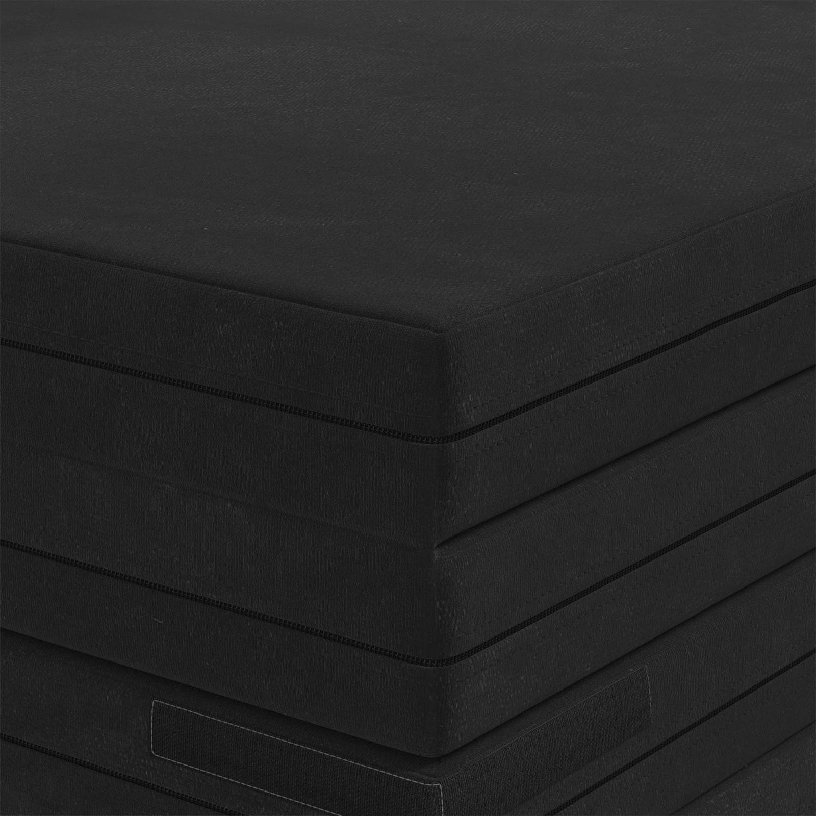 Sofa na razvlačenje 140 x 67 x 45 cm Crna