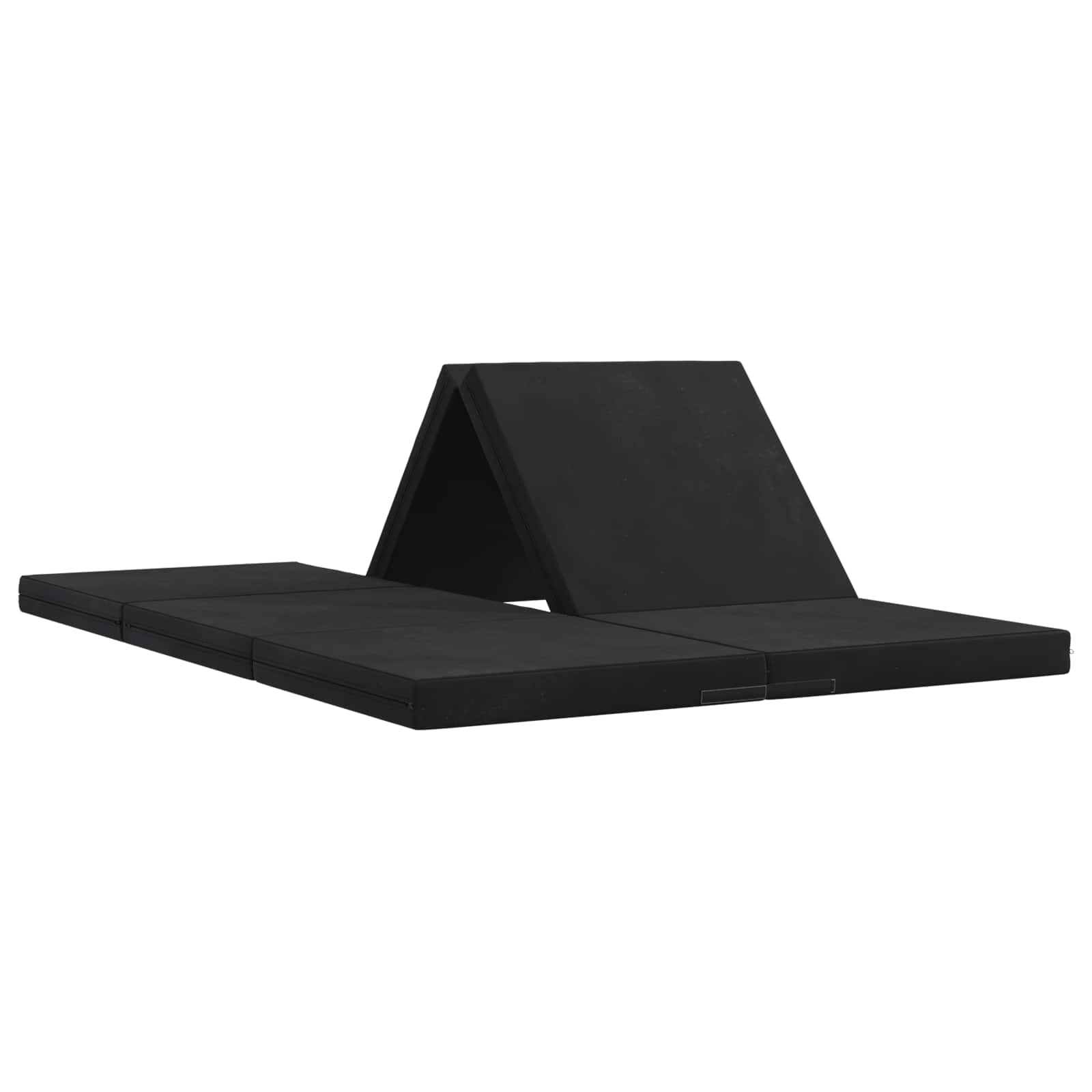 Sofa na razvlačenje 140 x 67 x 45 cm Crna