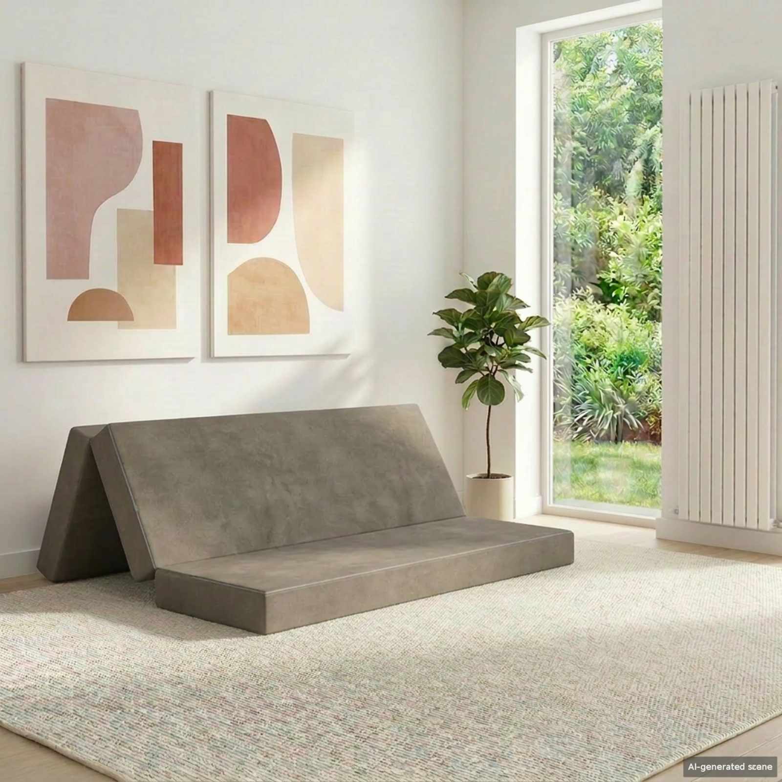 Sofa na razvlačenje 160 x 67 x 45 cm Svjetlosiva