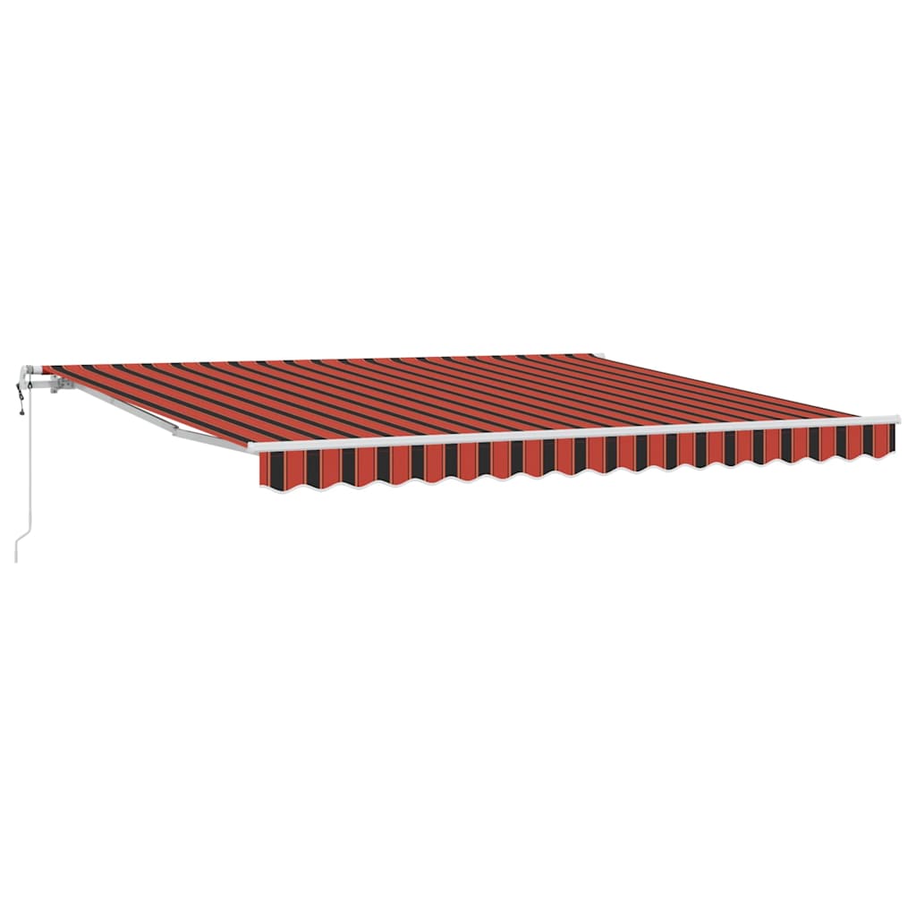 Skrovita tenda Narančasta i smeđa 400 × 300 cm
