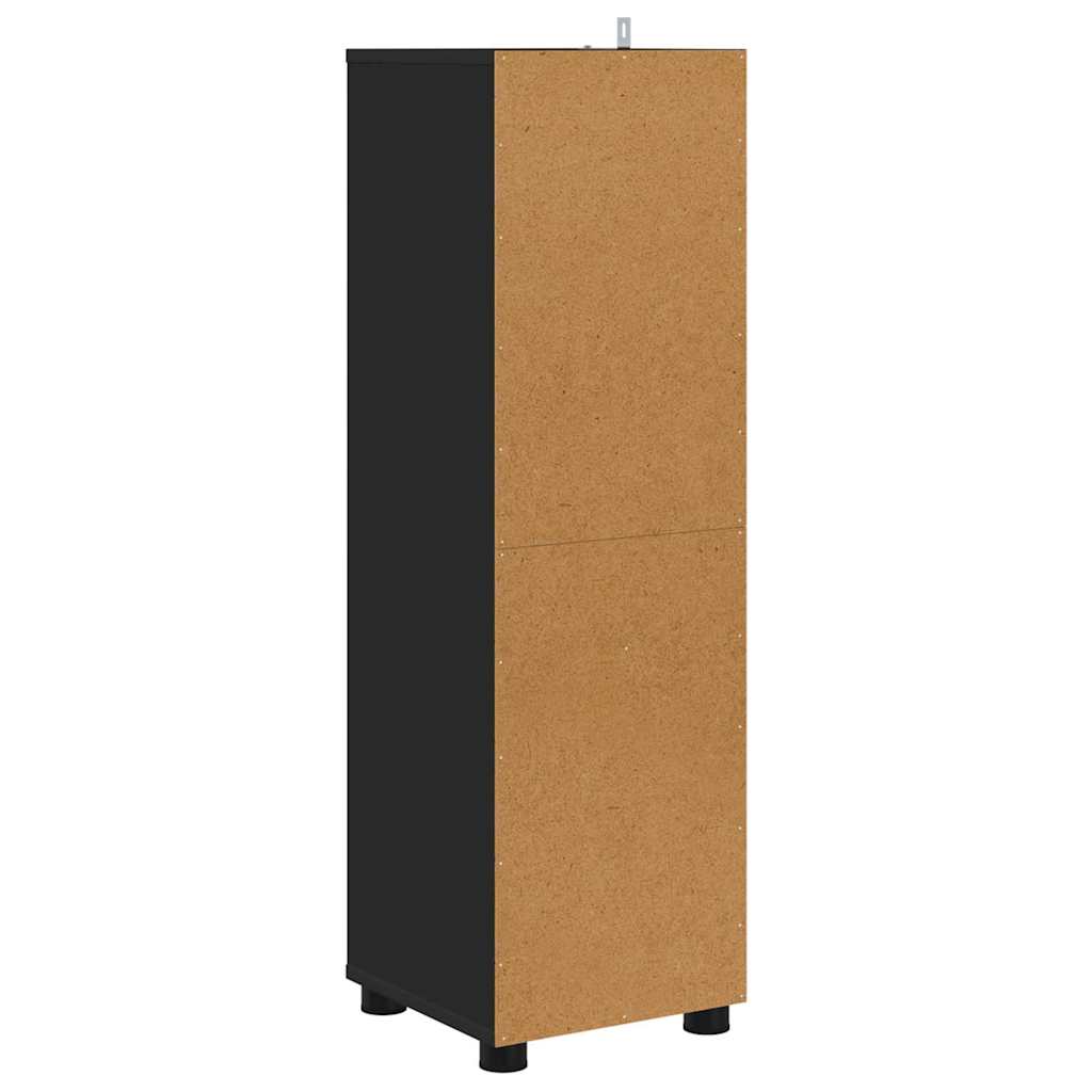 Kupaonski ormar Crna 30,5 x 30 x 101 cm Konstruirano drvo