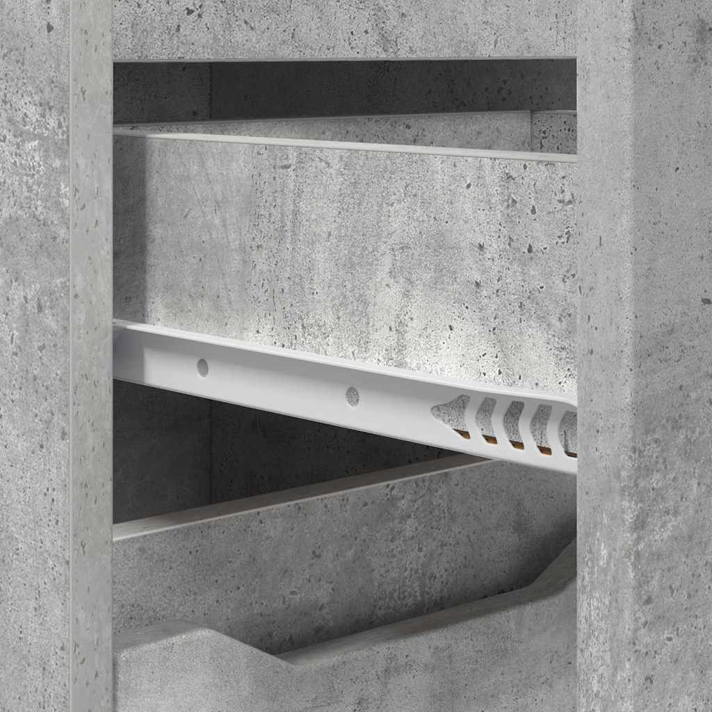 Kupaonski ormar s ladicama Betonski sivi 30,5 x 30 x 101 cm