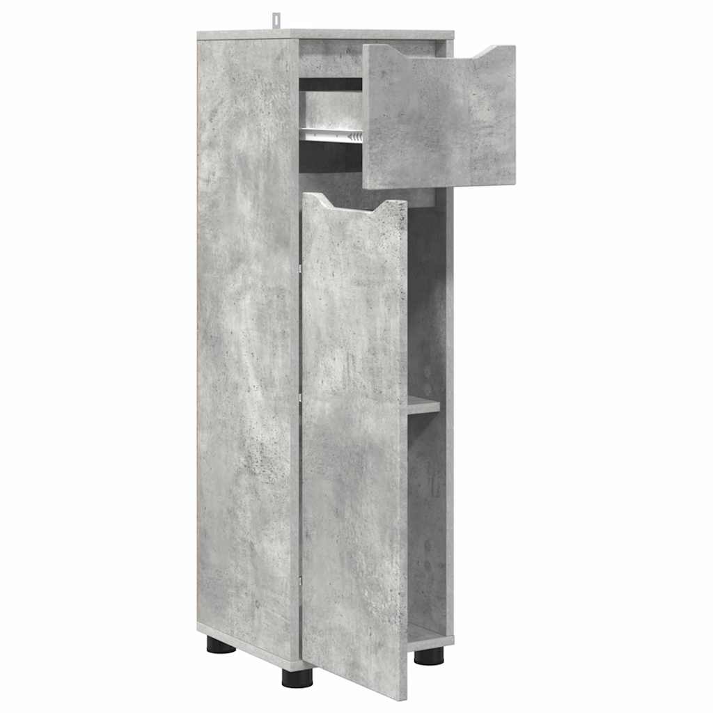 Kupaonski ormar s ladicama Betonski sivi 30,5 x 30 x 101 cm