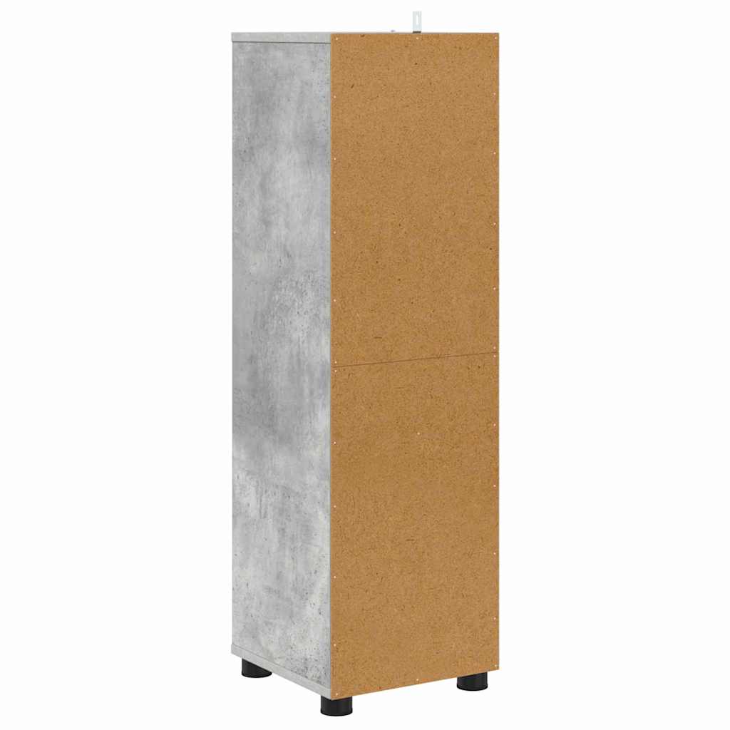 Kupaonski ormar s ladicama Betonski sivi 30,5 x 30 x 101 cm