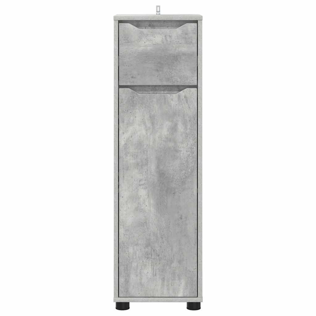 Kupaonski ormar s ladicama Betonski sivi 30,5 x 30 x 101 cm