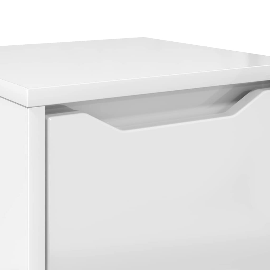 Kupaonski ormar s policom Visoki sjaj bijela 30,5 x 30 x 101 cm