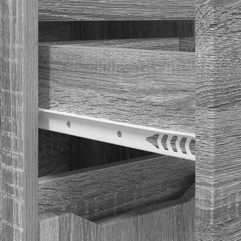 Kupaonski ormar s ladicama Siva Sonoma 30,5 x 30 x 101 cm