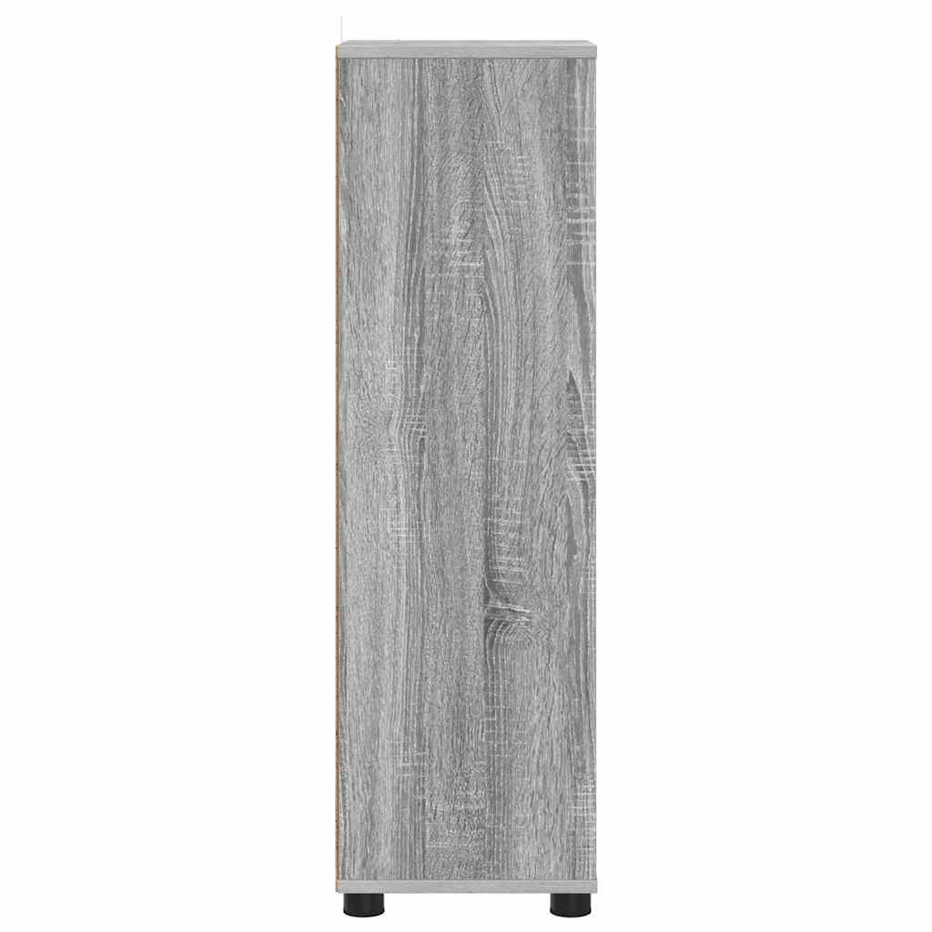 Kupaonski ormar s ladicama Siva Sonoma 30,5 x 30 x 101 cm