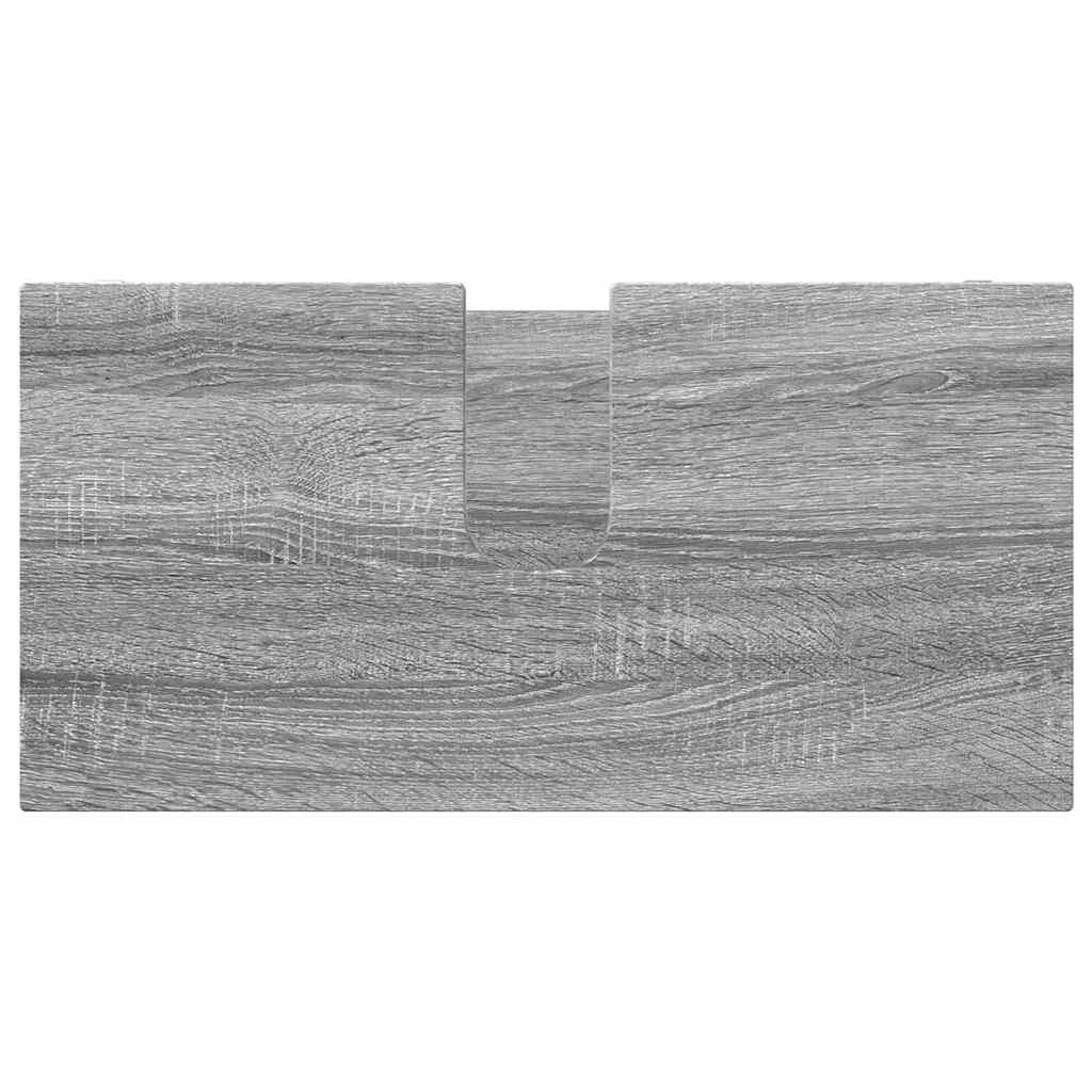 Ormarić za umivaonik s policom Siva Sonoma 60 x 30 x 60 cm